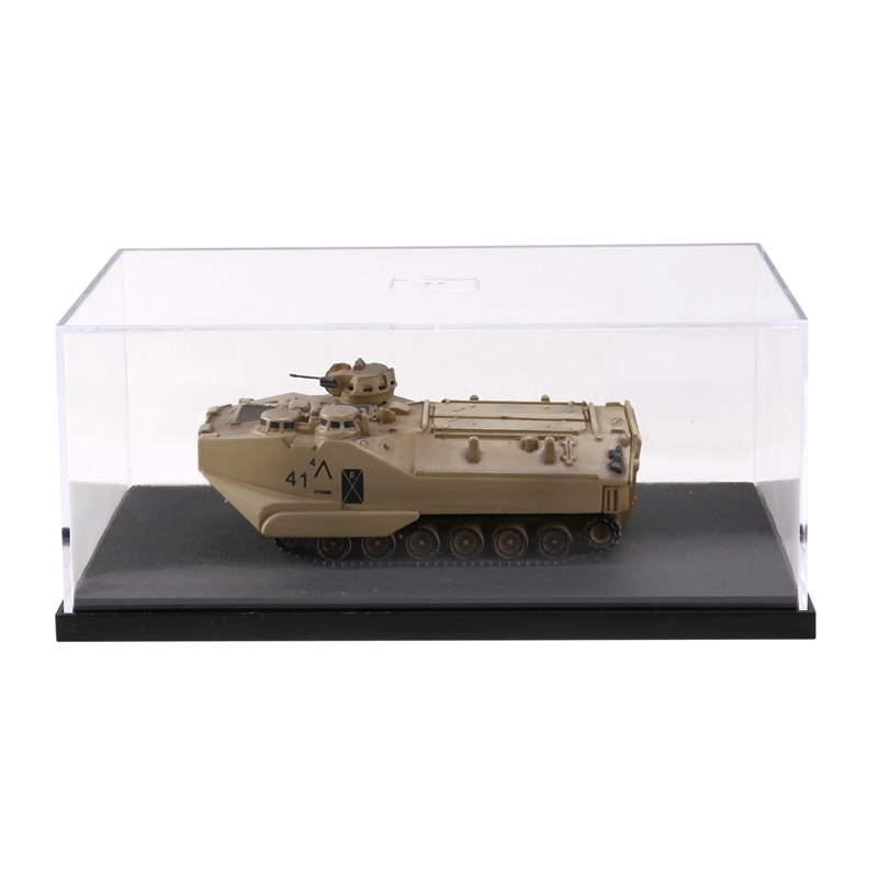 12131B 1/72 미국 AAV7A1 탱크 모델 방진 케이스 홈 오피스 컬렉션 선물 디스플레이 탱크 모델